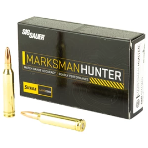 Sig Sauer Marksman Hunter GameKing 7mm Rem Mag 160gr ammunition box 20rd