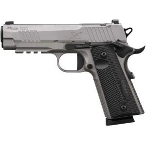Sig Sauer 1911-XCarry stainless .45 ACP 4.2 inch optic-ready pistol with black G10 grips