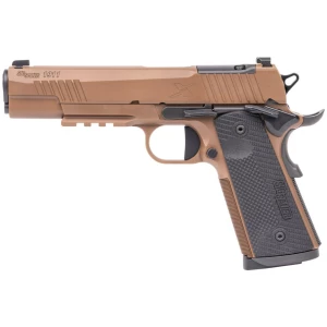 Sig Sauer 1911 X-Series .45 ACP 5-inch coyote PVD pistol with G10 grips and XRAY3 sights