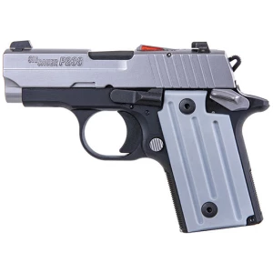 Sig Sauer P238 TSS2 two-tone .380 ACP pistol with 2.7 inch barrel, black frame and stainless slide
