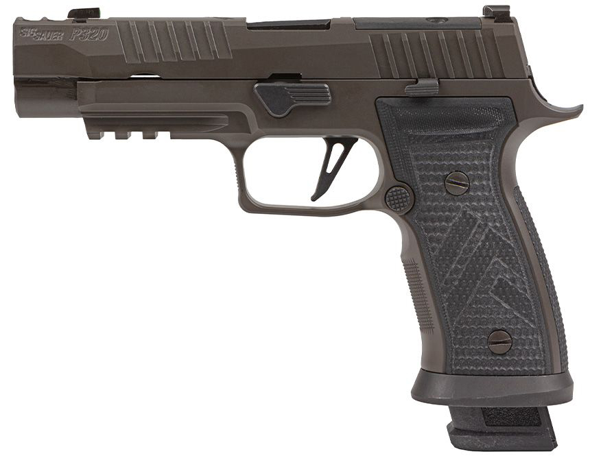 Sig Sauer P320 AXG Legion 9mm 3.9in pistol in Legion Gray Cerakote
