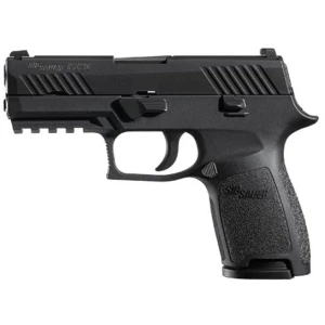 Sig Sauer P320 Compact .45 ACP 3.9 inch Nitron black pistol with SIGLITE night sights