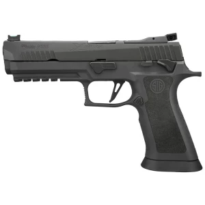 Sig Sauer P320 X-Five Legion 9mm 5in pistol in Legion Gray with fiber optic front sight