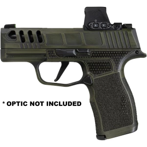 Sig Sauer SHARK Coast Tactical P365X in distressed OD Green Battlewear finish