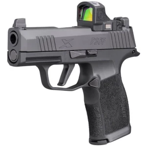 Sig Sauer P365X 9mm pistol with ROMEO-RS and XRAY3 sights, black Nitron slide