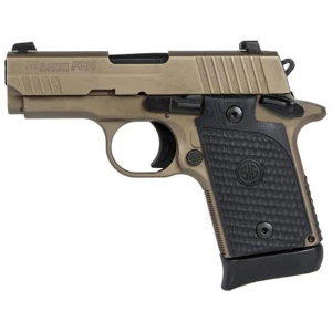SIG Sauer P938 Emperor Scorpion 9mm pistol in Flat Dark Earth with G10 grips