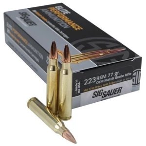 Sig Sauer Elite Match 5.56 NATO 77 gr 20 round box
