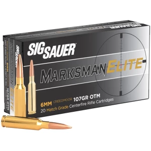 Sig Sauer Elite Match 6mm Creedmoor 107 gr OTM 20-round box