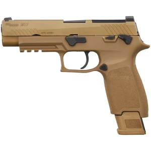 Sig Sauer M17 9mm coyote PVD 4.7in pistol with SIGLITE front sight and included magazines