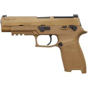 Sig Sauer M17 9mm 4.7in Coyote PVD slide pistol with three 10-round magazines