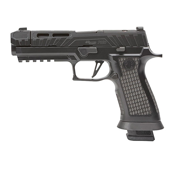 Sig Sauer P320 Spectre Comp Blackout 9mm 4.6in pistol with threaded barrel and X-Ray3 sights