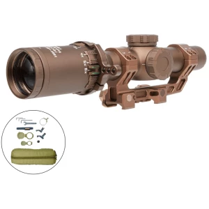 Sig Sauer Tango6T 1-6x24mm FL-6 illuminated scope kit in Flat Dark Earth