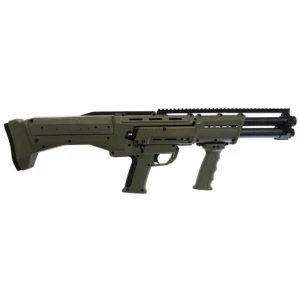 Standard Manufacturing DP12 12GA OD Green dual‑barrel pump shotgun