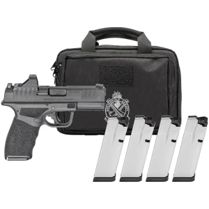 Springfield Armory Hellcat Pro OSP 9mm pistol Gear Pac with Viridian RFX11 and four 10-round magazines