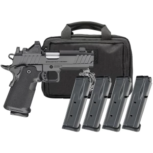 Springfield Armory 1911 DS Prodigy AOS Comp 9mm 5in Gear Pac with Viridian RFX11 and magazines