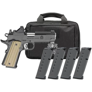 Springfield Armory 1911 Operator AOS .45 ACP 4.25in with Viridian RFX11 and four 8-round magazines