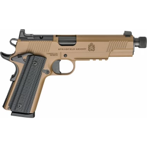 Springfield Armory 1911 Operator AOS .45 ACP Coyote Brown threaded barrel