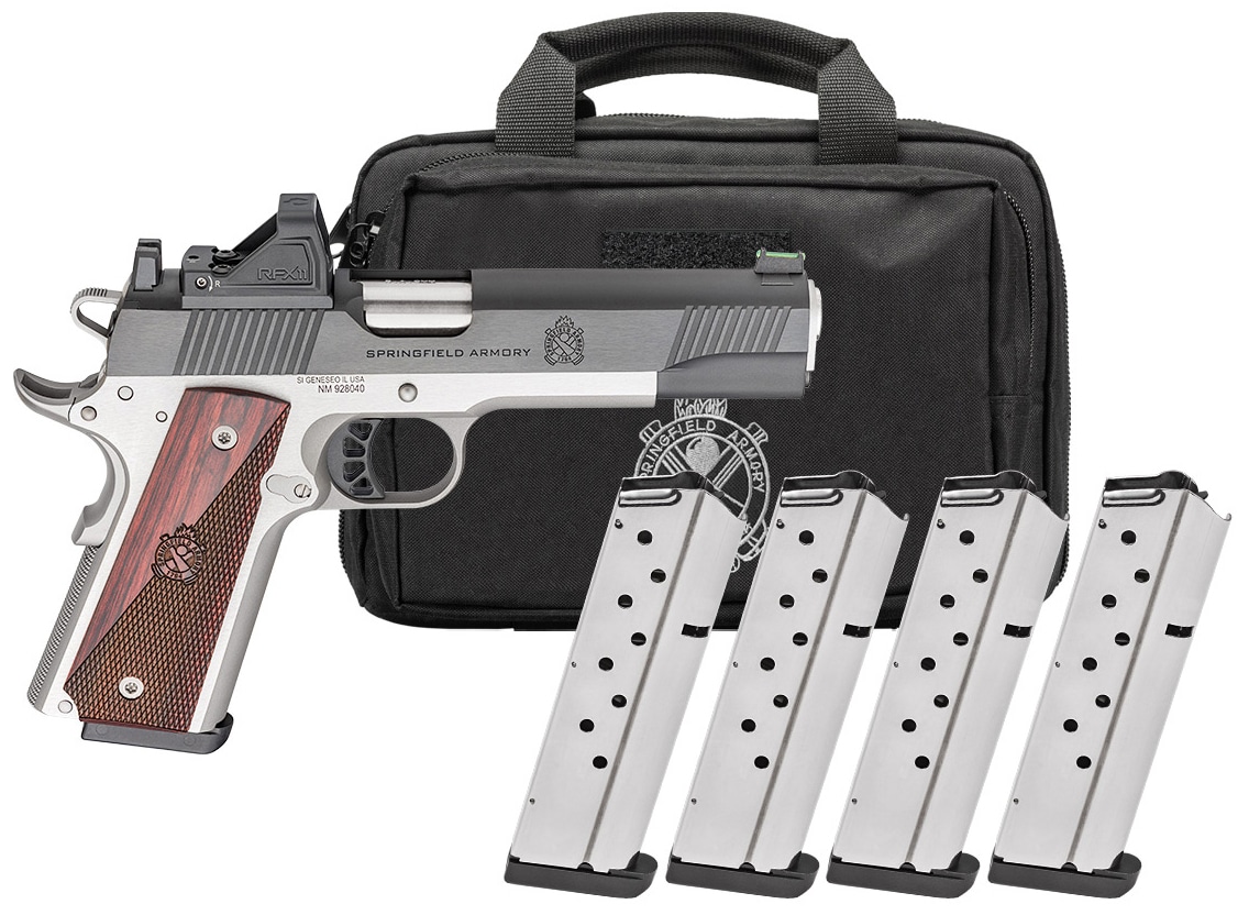 Springfield Armory Ronin 1911 AOS 9mm 5in with Viridian RFX11 and four 9-round magazines