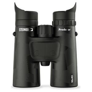 Steiner Predator 10x42 binoculars in black rubber armor with carry case
