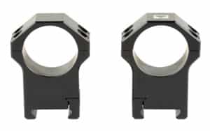 Steiner H Series lightweight 30mm high scope rings on Picatinny rail, black