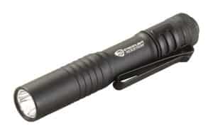 Streamlight MicroStream compact black LED pocket flashlight powered by one AAA battery