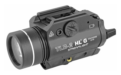 Streamlight TLR-2 HL G rail-mounted gun light with green laser, black anodized