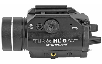 Streamlight TLR-2 HL G rail-mounted gun light with green laser, black anodized
