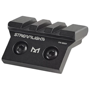 Streamlight TLR M-LOK Mount in black anodized aluminum mounted on an M-LOK rail