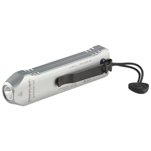 Streamlight Wedge XT rechargeable EDC flashlight in silver, anodized aluminum