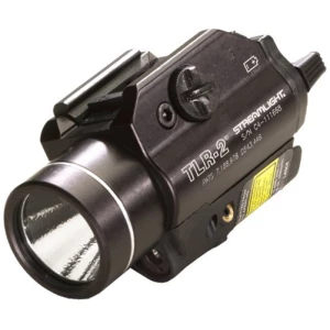Streamlight TLR-2 tactical weapon light with integrated red laser, black anodized