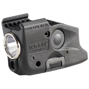 Streamlight TLR-6 HL weapon light with red laser for Glock 43X/48, black, 300 lumens