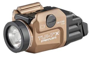 Streamlight TLR-7X Flat Dark Earth 500 lumen weapon light with rail mount