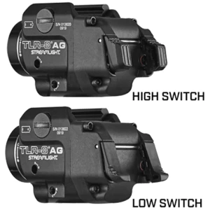 Streamlight TLR-8A G Flex weapon light with green laser, 500 lumens, black anodized