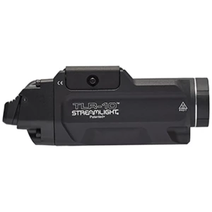 Streamlight TLR-10 Flex weapon light with integrated red laser, 1000 lumens, black