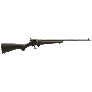 Savage Rascal youth .22 LR bolt-action rifle with 16.13 inch blued barrel and black synthetic stock