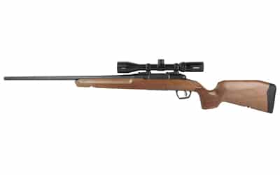 Savage Axis 2 XP Hardwood .223 Rem rifle with 22-inch barrel and mounted 3-9x40 scope