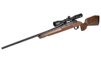 Savage Axis 2 XP Hardwood .223 Rem rifle with 22-inch barrel and mounted 3-9x40 scope