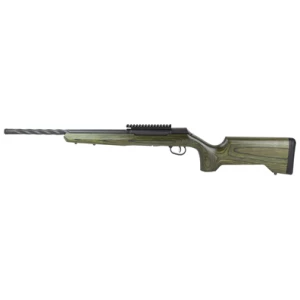 Savage A22 Timber Tactical .22 LR 18in spiral-fluted threaded barrel OD green laminate stock