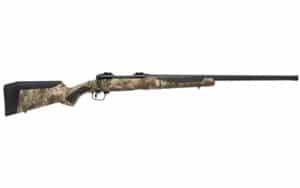 Savage 110 Predator .22-250 Rem bolt-action rifle, 24-inch fluted threaded carbon-steel barrel, AccuTrigger, AccuStock