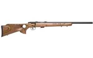 Savage 93R17 BTV 21in heavy barrel laminate thumbhole rifle