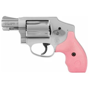 Smith & Wesson Model 642 .38 Special 1.88-inch stainless revolver with pink synthetic grip