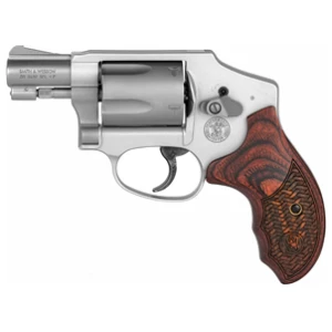Smith & Wesson Performance Center Model 642 .38 Special +P 5-round revolver silver finish wood grip