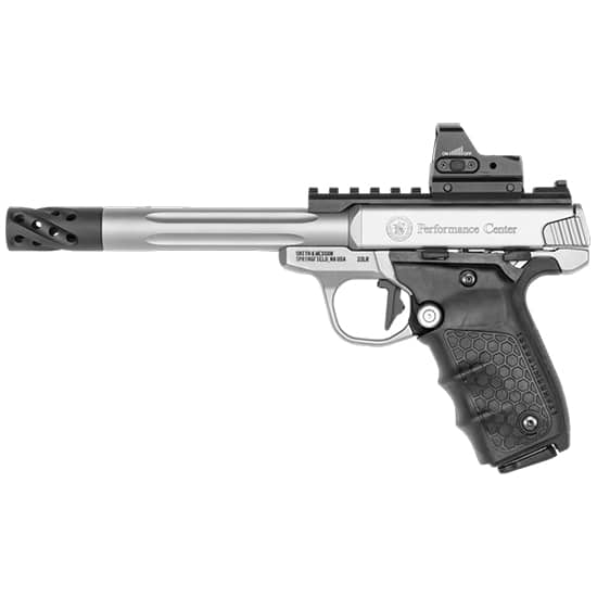 Smith & Wesson SW22 Victory Target pistol .22 LR 6in fluted stainless with red dot and Tandemkross hiveGrips