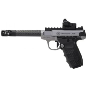 Smith & Wesson SW22 Victory Target pistol .22 LR 6-inch barrel with 6 MOA red dot and Tandemkross hiveGrips