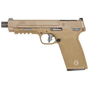 Smith & Wesson M&P 5.7 FDE 5in threaded barrel pistol 5.7x28mm 22+1