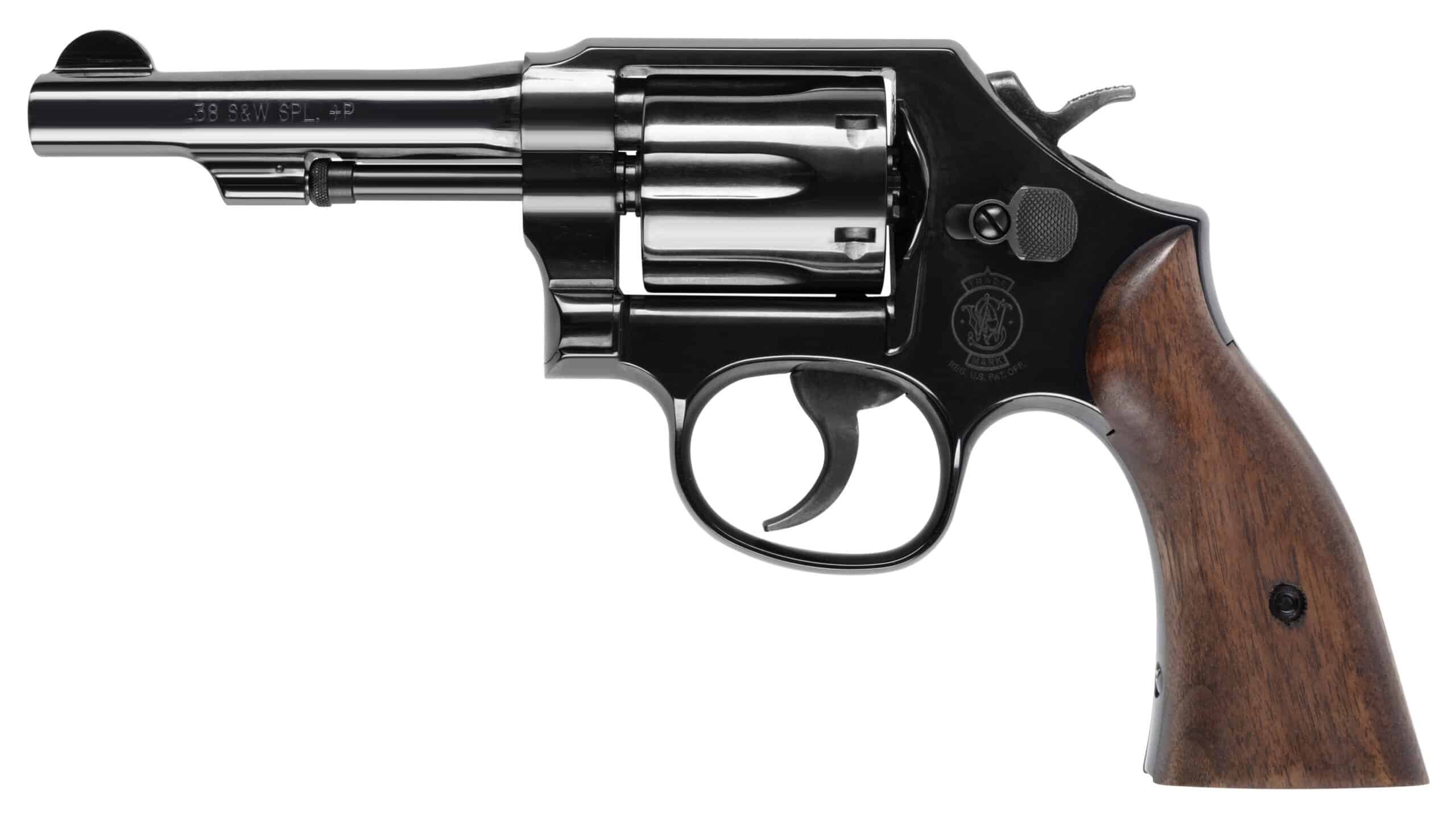 Smith & Wesson Model 10 Classic .38 Special 4-inch blued revolver with walnut grip