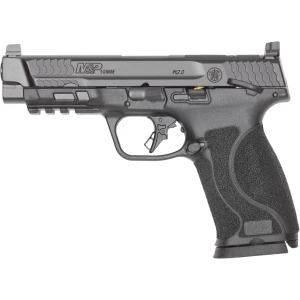 Smith & Wesson M&P M2.0 optic-ready pistol with thumb safety, black polymer frame