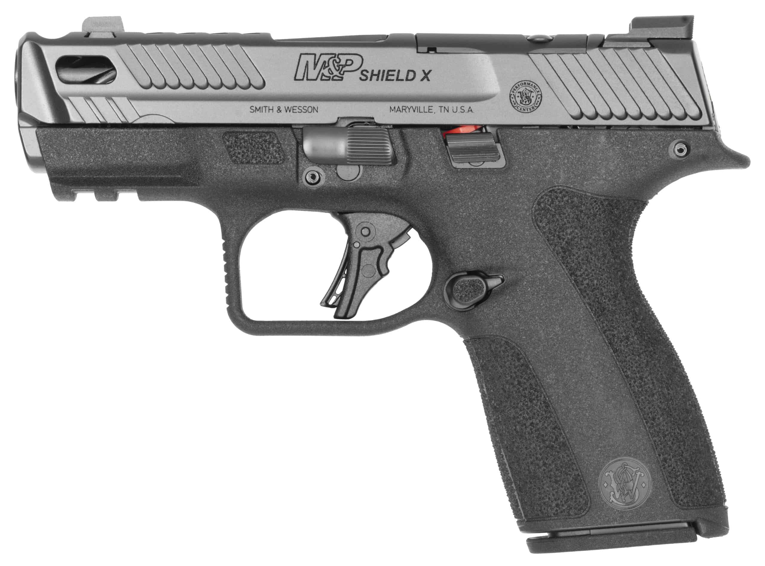 Smith & Wesson M&P Shield X Carry Comp 9mm 3.6in black optic-ready handgun