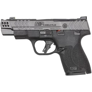 Smith & Wesson M&P Shield Plus Performance Center Carry Comp 9mm 4-inch ported barrel black/gray