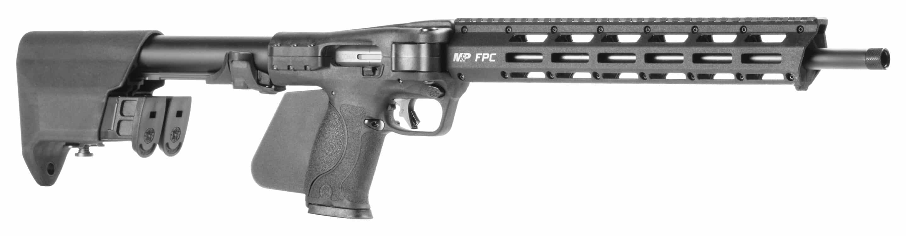 Smith & Wesson M&P FPC 10mm carbine, 16.25-inch threaded barrel, black, M-LOK handguard, folding stock